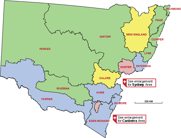 map of NSW