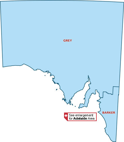 map of South Australia